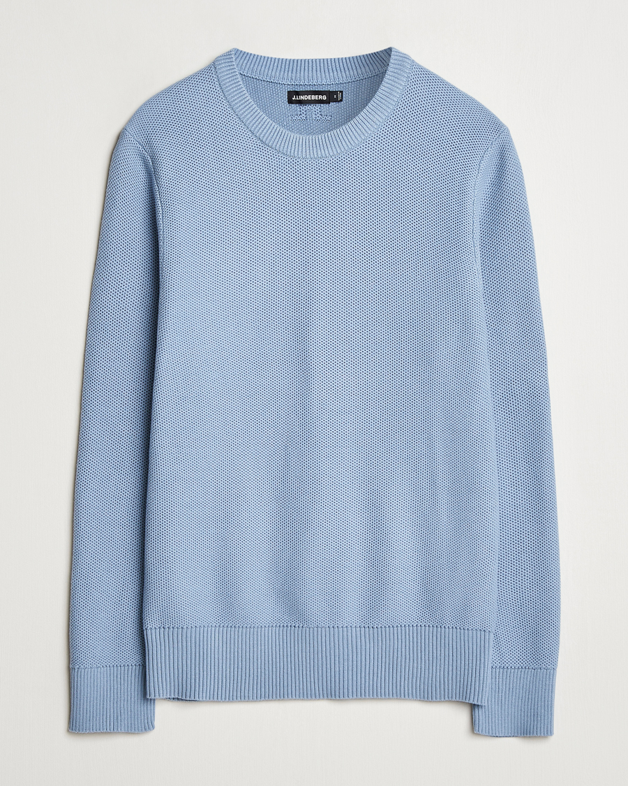 Herre | Gensere | J.Lindeberg | Arthur Organic Cotton Knit Rain Washed