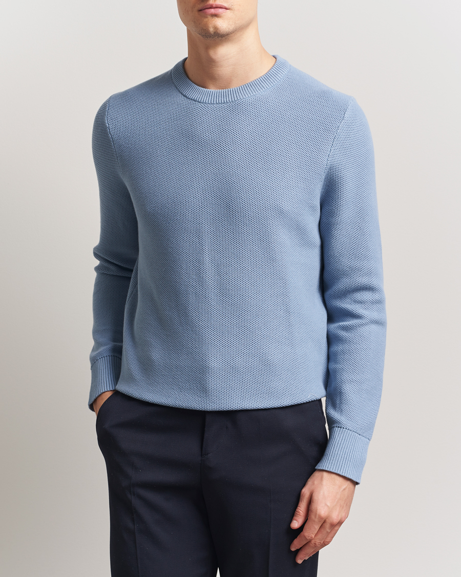 Herre | Gensere | J.Lindeberg | Arthur Organic Cotton Knit Rain Washed