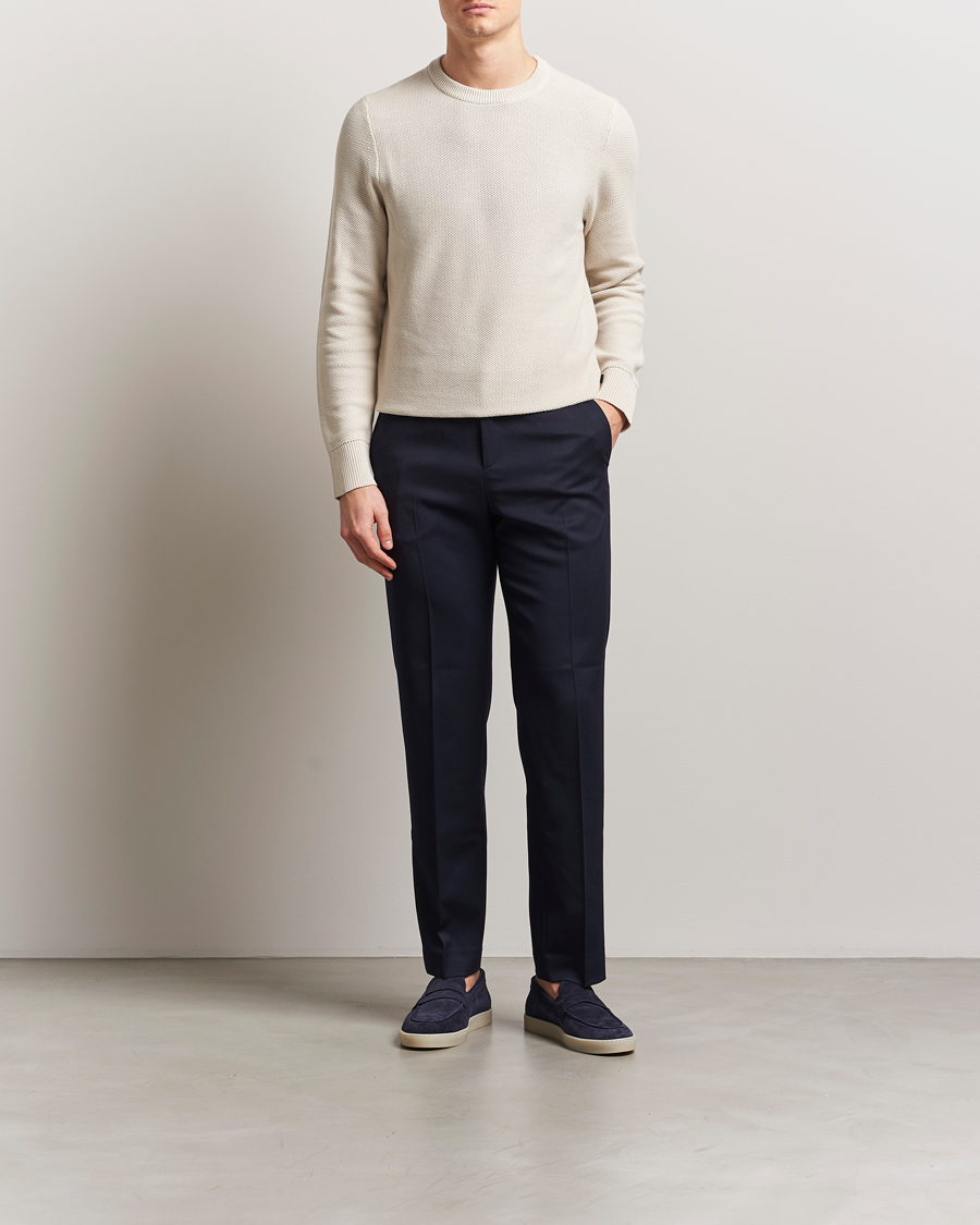 Herre | Gensere | J.Lindeberg | Arthur Organic Cotton Knit Moonbeam
