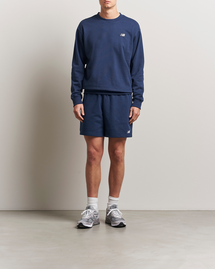 Herre | Gensere | New Balance | Essentials French Terry Sweatshirt Navy
