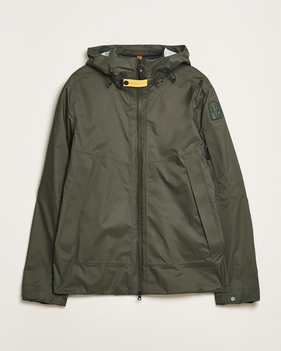 Herre | Jakker | Parajumpers | Aso Rain Hooded Jacket Dark Mud