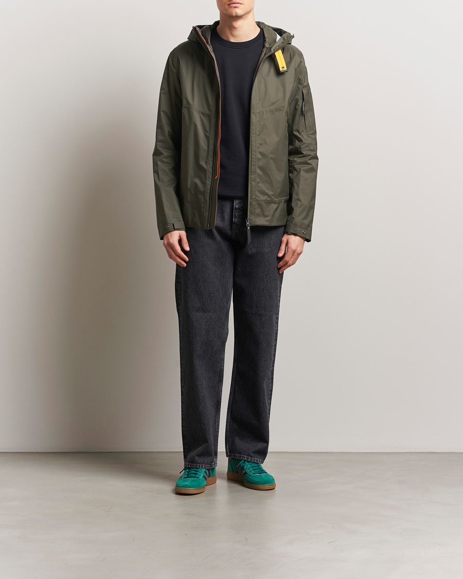 Herre | Jakker | Parajumpers | Aso Rain Hooded Jacket Dark Mud
