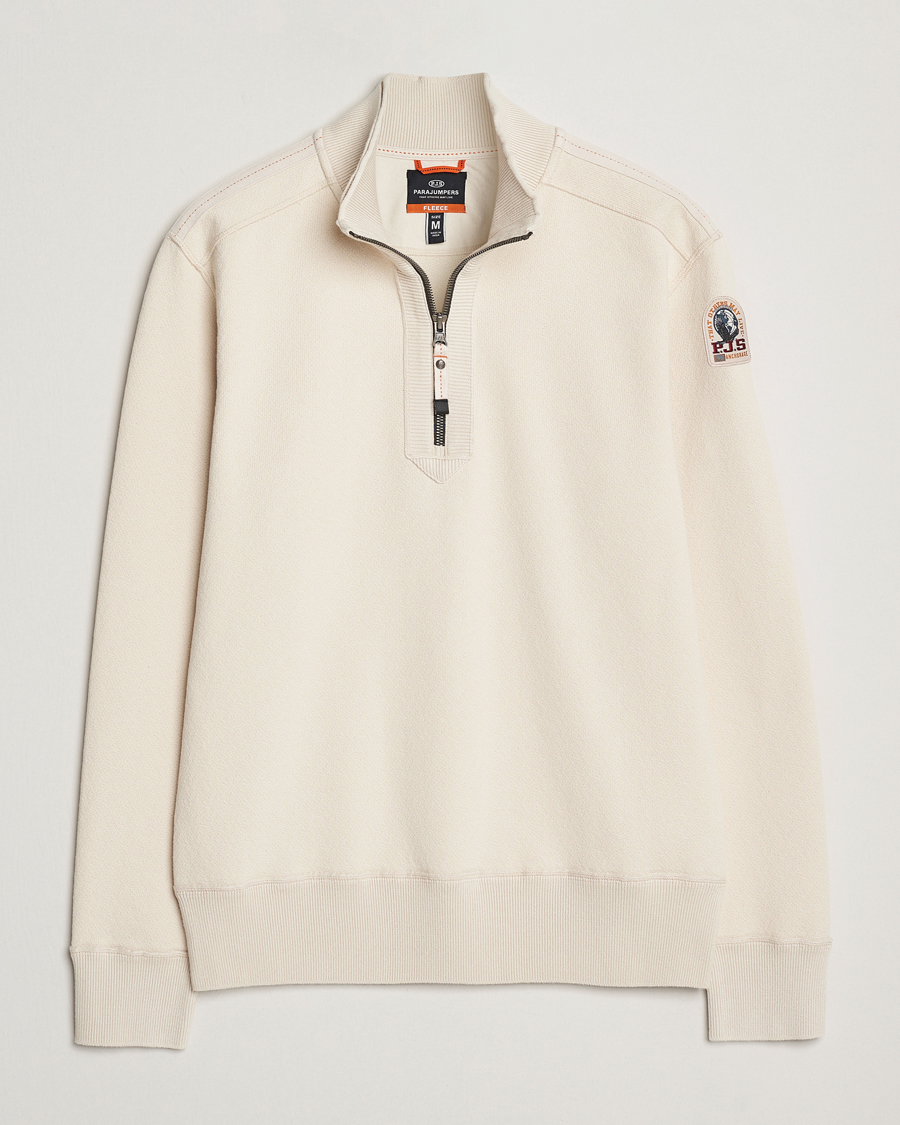 Herre | Gensere | Parajumpers | Lenard Groundfield Half Zip Antique White