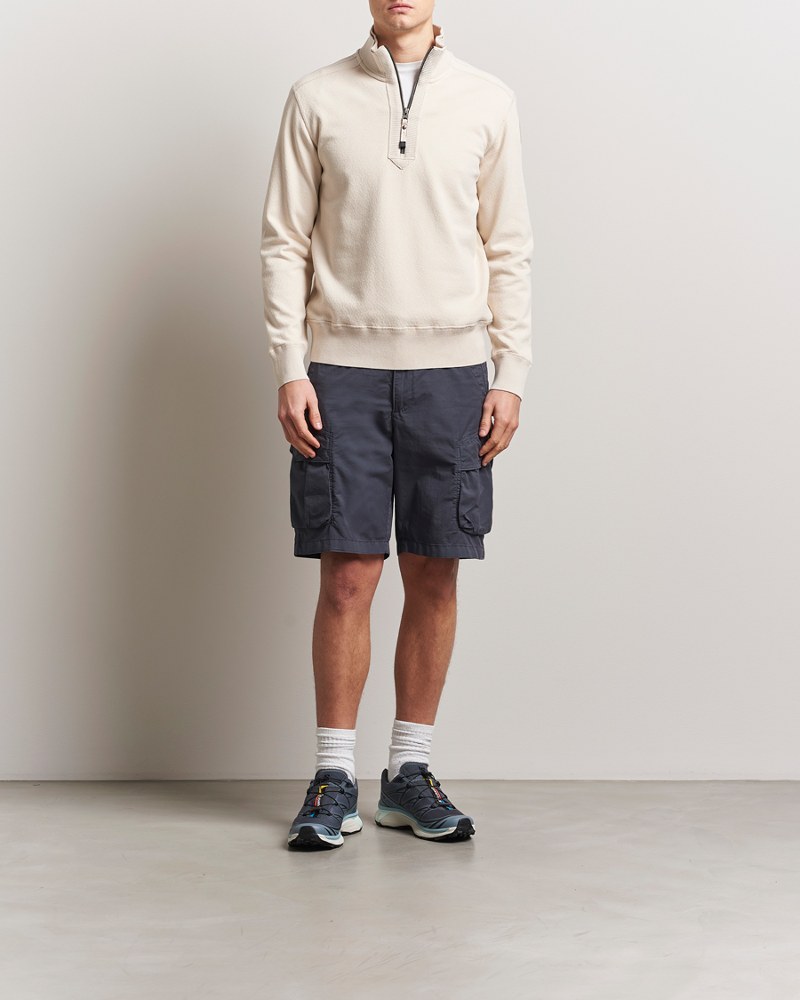 Herre | Gensere | Parajumpers | Lenard Groundfield Half Zip Antique White