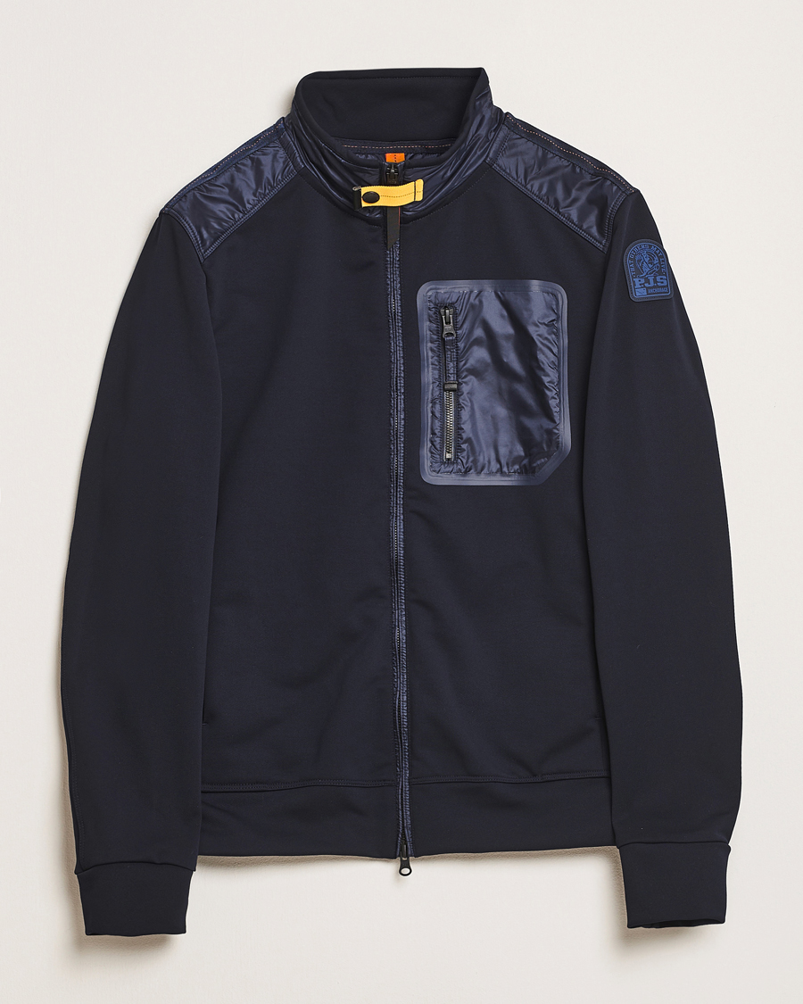 Herre | Jakker | Parajumpers | London Hybrid Fleece Jacket Blue Navy