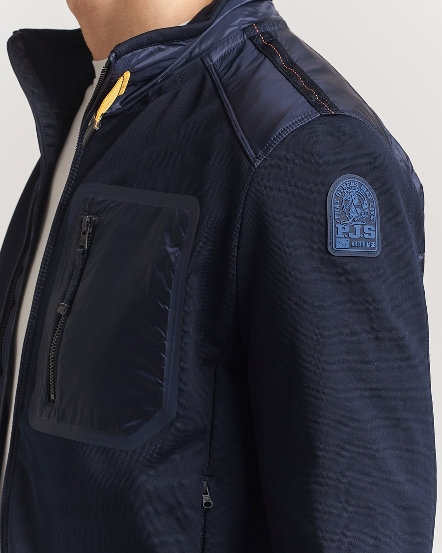 Herre | Jakker | Parajumpers | London Hybrid Fleece Jacket Blue Navy