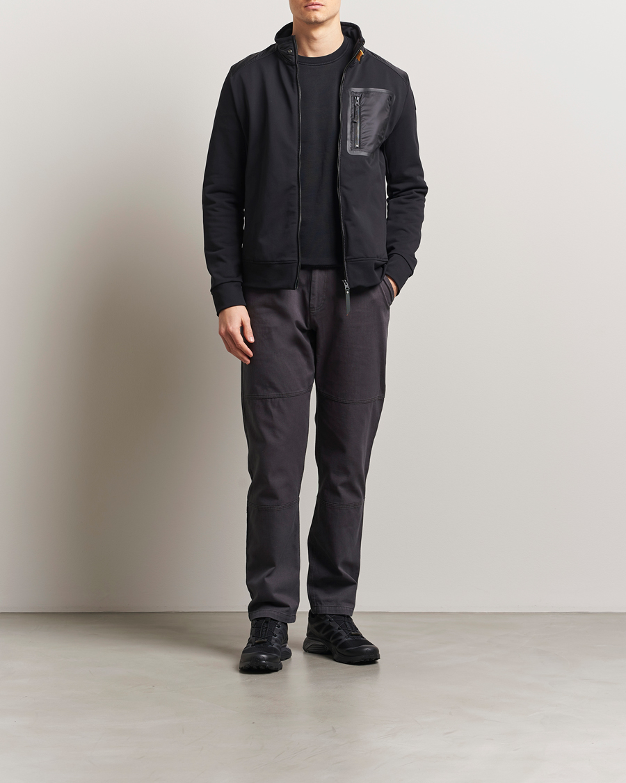 Herre | Jakker | Parajumpers | London Hybrid Fleece Jacket Black