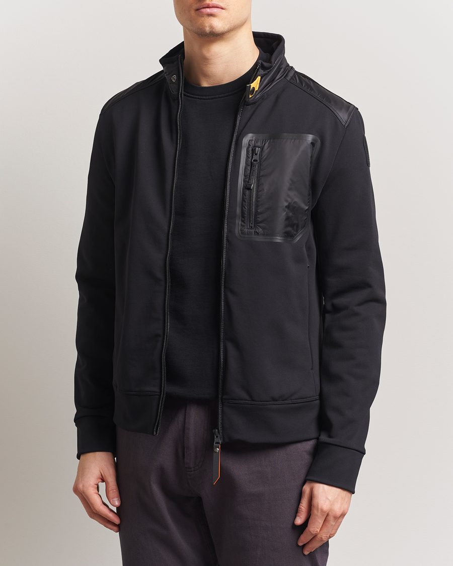 Herre | Jakker | Parajumpers | London Hybrid Fleece Jacket Black