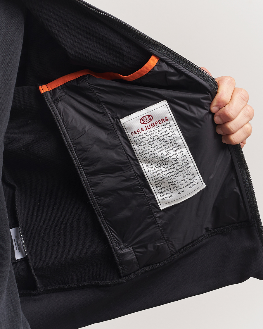 Herre | Jakker | Parajumpers | London Hybrid Fleece Jacket Black