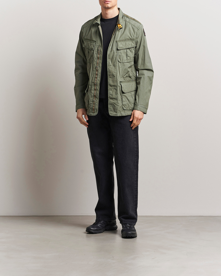 Herre | Jakker | Parajumpers | Oswin Havana Cloth Shirt Jacket Thyme Green