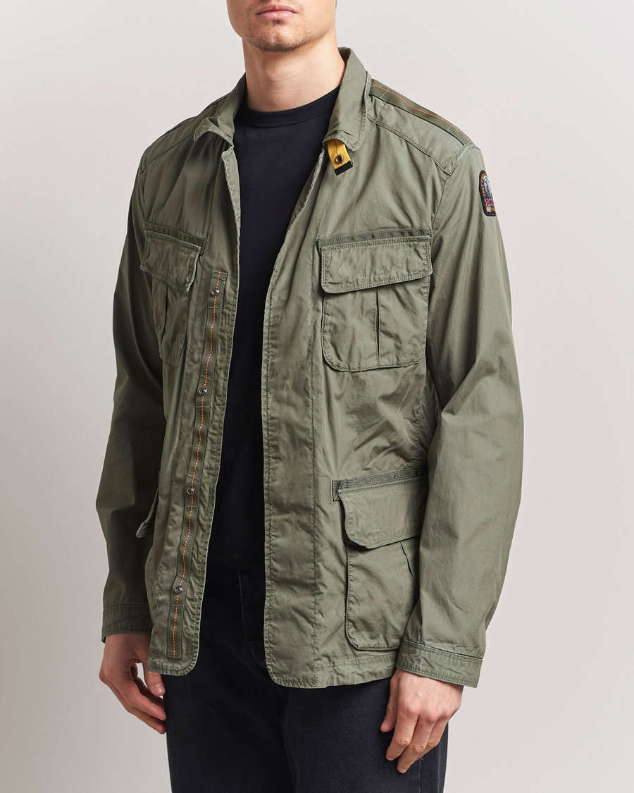 Herre | Jakker | Parajumpers | Oswin Havana Cloth Shirt Jacket Thyme Green