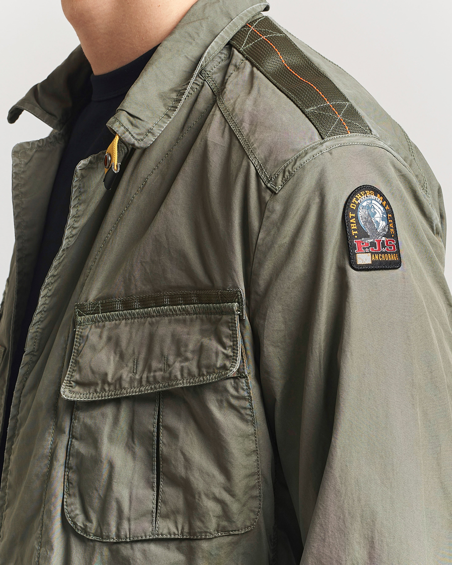 Herre | Jakker | Parajumpers | Oswin Havana Cloth Shirt Jacket Thyme Green