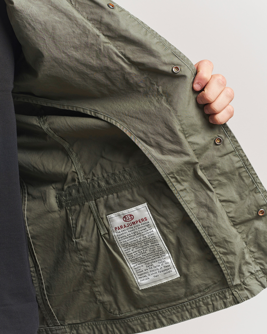 Herre | Jakker | Parajumpers | Oswin Havana Cloth Shirt Jacket Thyme Green