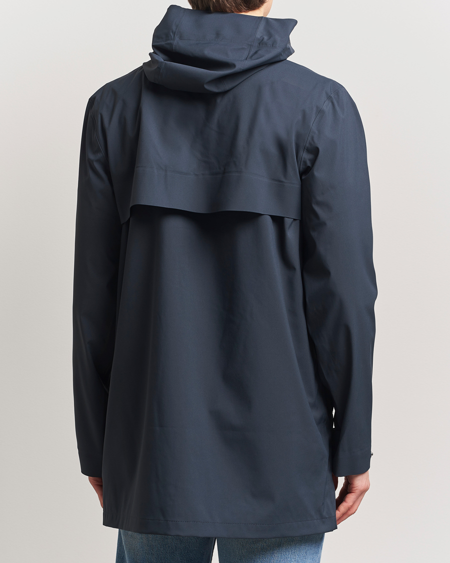 Herre | Jakker | RAINS | Suva Hooded Waterproof Long Jacket Navy