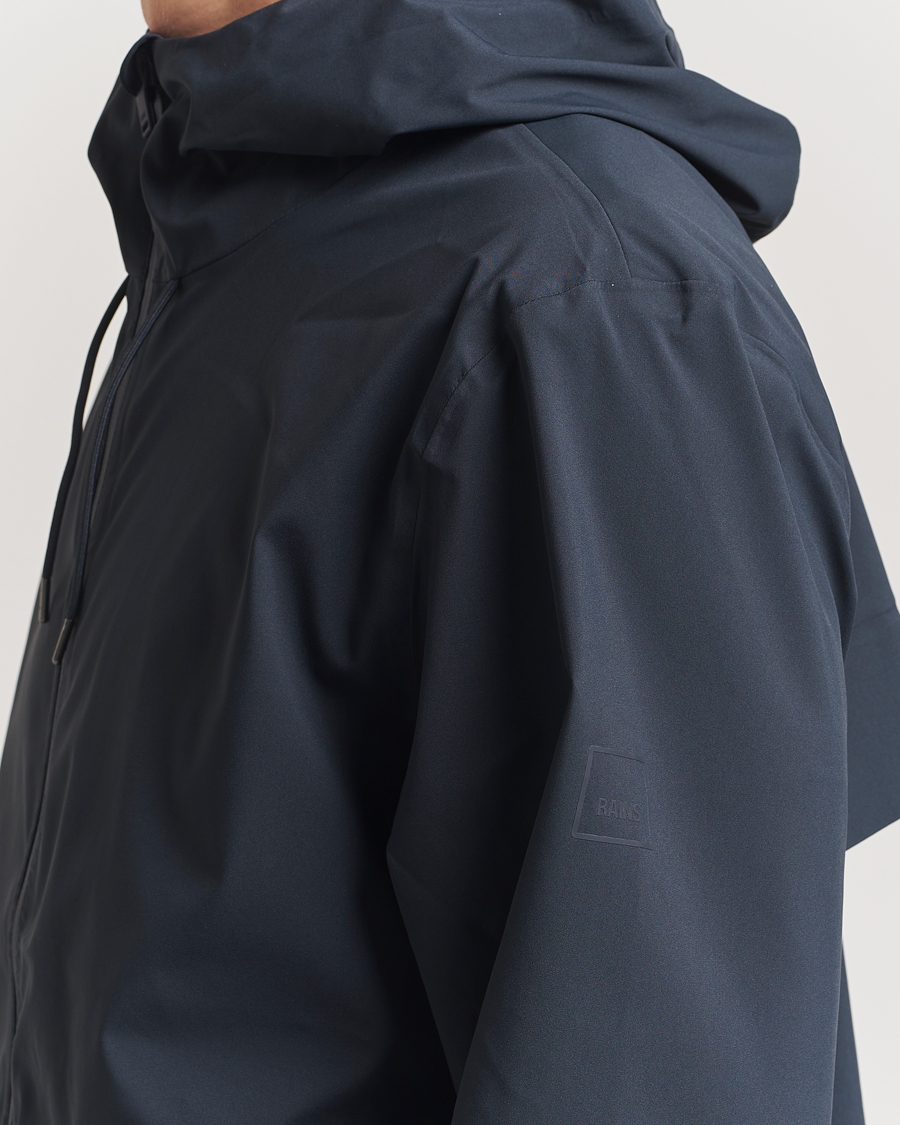 Herre | Jakker | RAINS | Suva Hooded Waterproof Long Jacket Navy