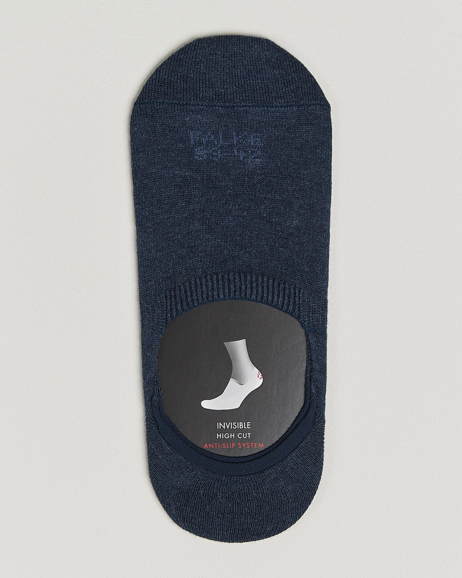 Herre | Undertøy | Falke | Casual High Cut Sneaker Socks Navy Melange
