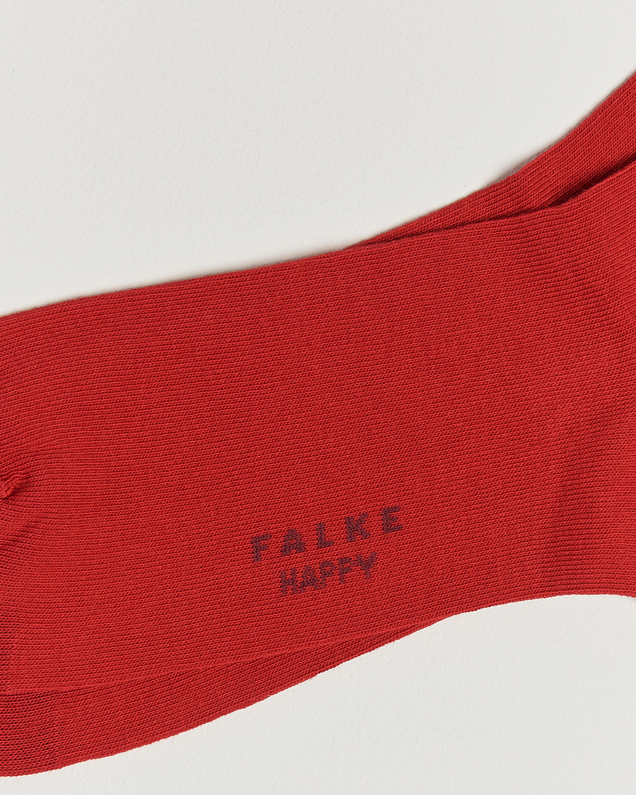 Herre | Undertøy | Falke | Happy 2-Pack Cotton Socks Scarlet