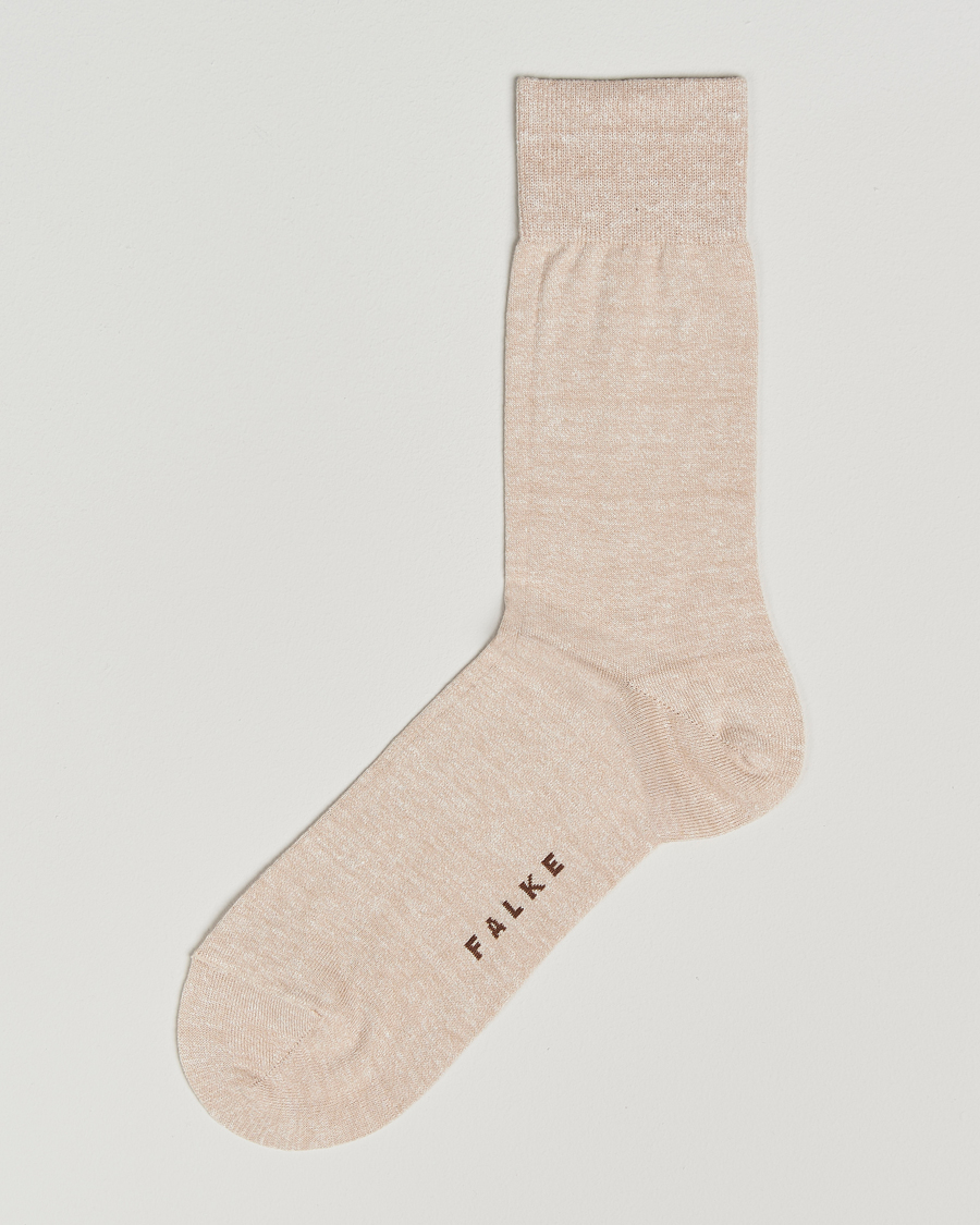Herre | Undertøy | Falke | Panama Linen/Cotton Sock Creme