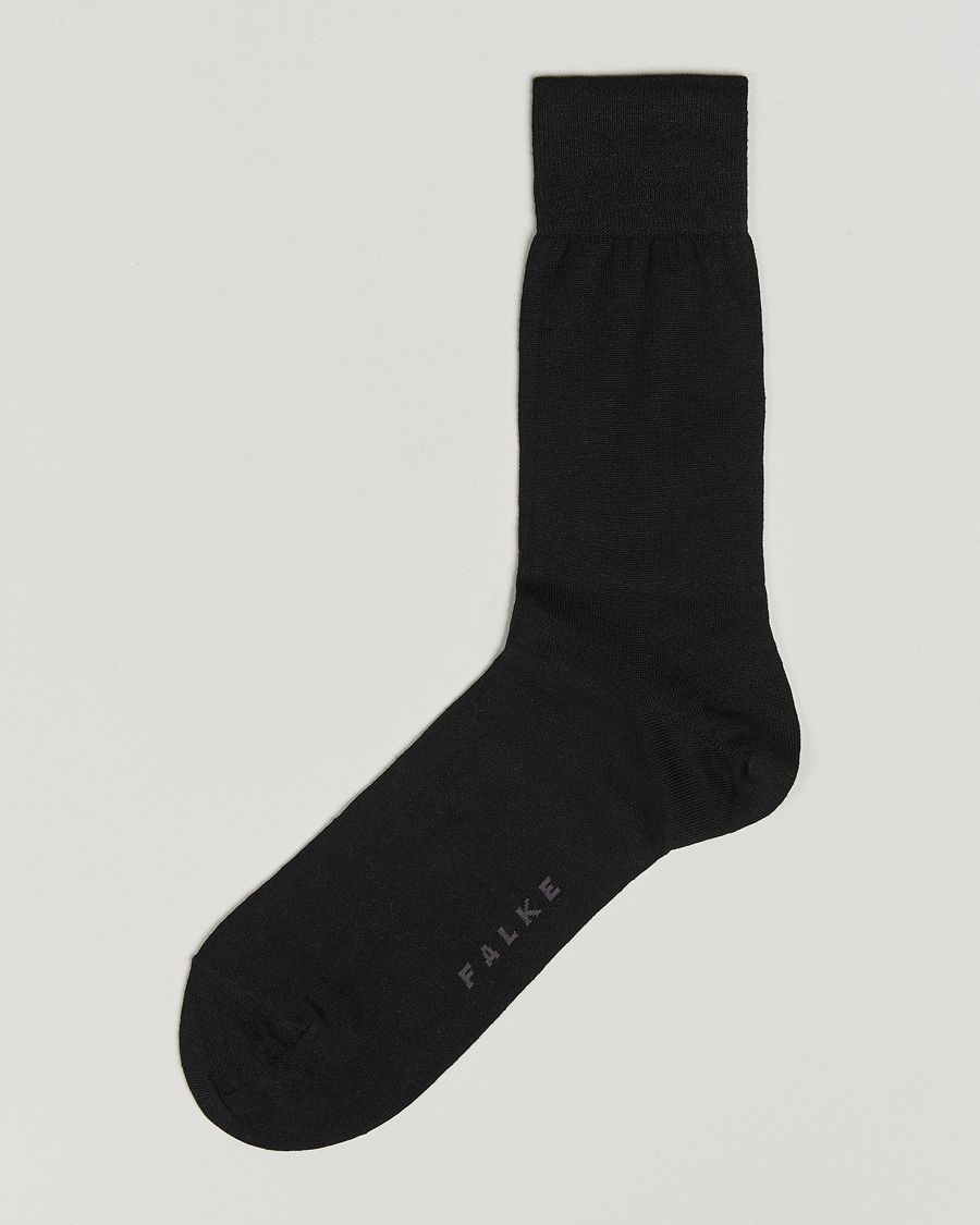 Herre | Undertøy | Falke | Panama Linen/Cotton Sock Black