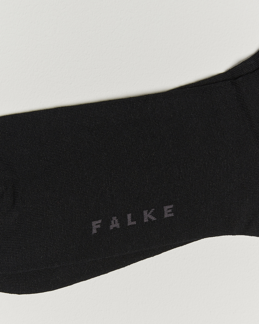 Herre | Undertøy | Falke | Panama Linen/Cotton Sock Black