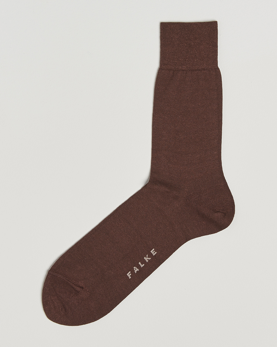 Herre | Undertøy | Falke | Panama Linen/Cotton Sock Chocolate