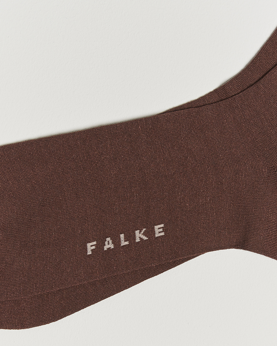 Herre | Undertøy | Falke | Panama Linen/Cotton Sock Chocolate