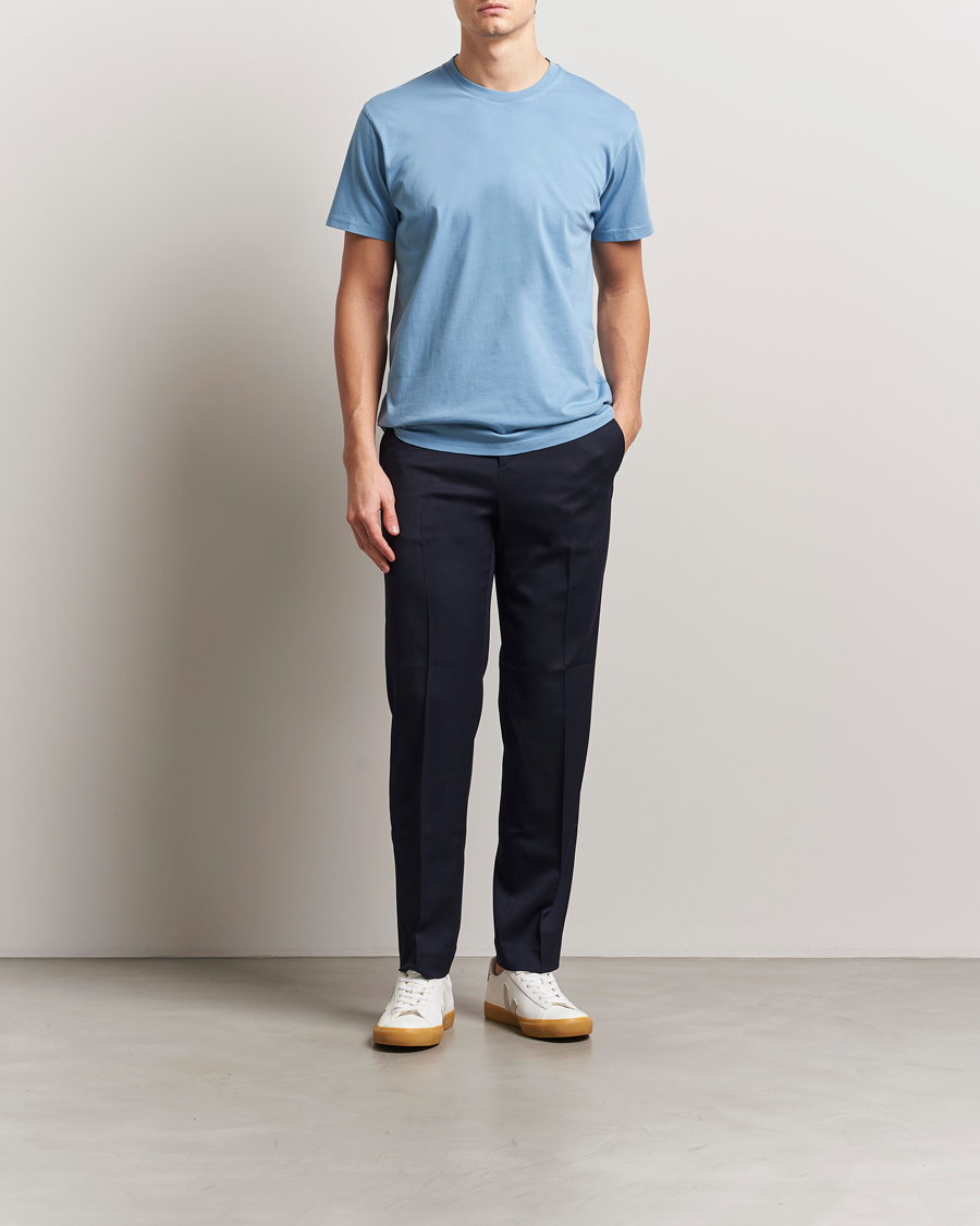 Herre | T-Shirts | Colorful Standard | Classic Organic T-Shirt Seaside Blue