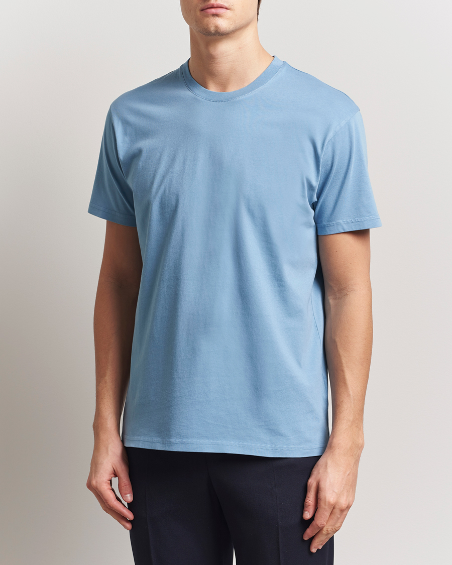 Herre | T-Shirts | Colorful Standard | Classic Organic T-Shirt Seaside Blue