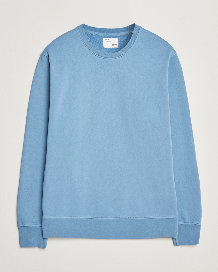 Herre | Gensere | Colorful Standard | Classic Organic Crew Neck Sweat Seaside Blue