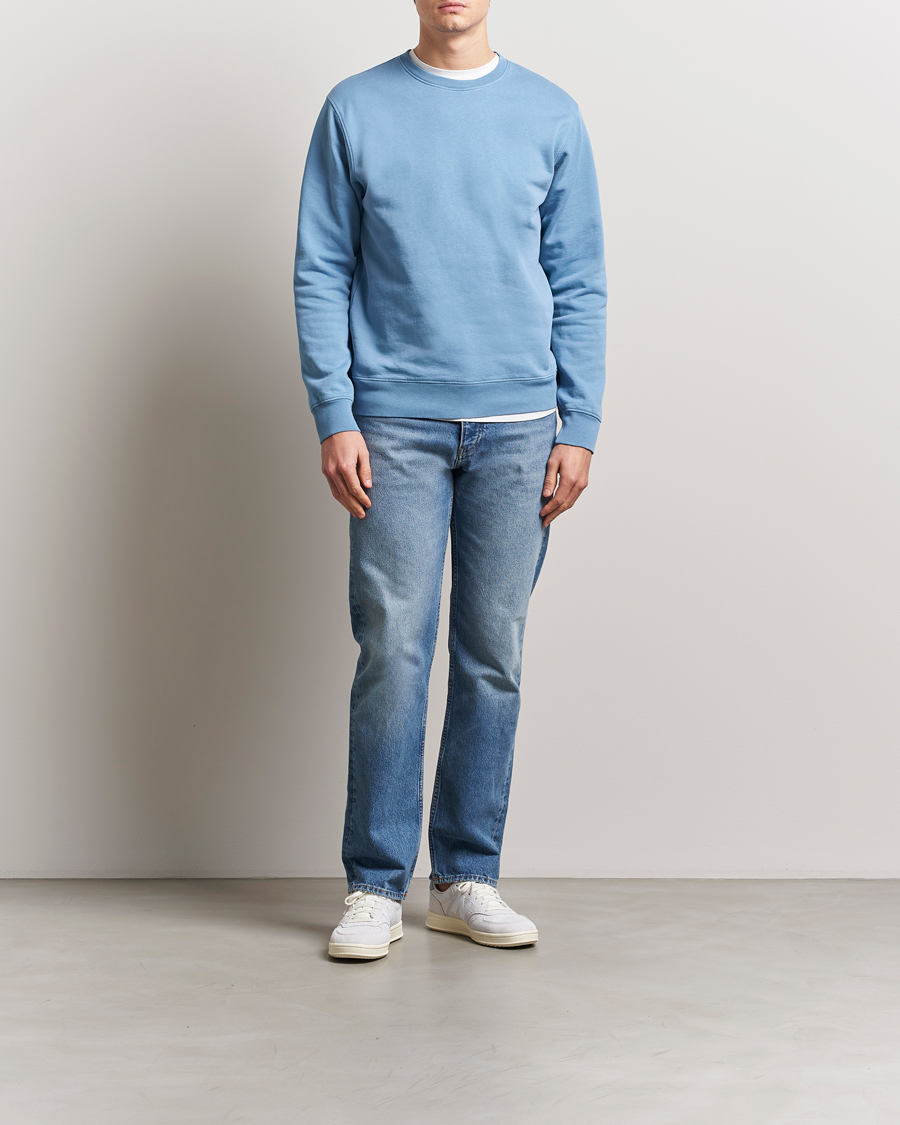 Herre | Gensere | Colorful Standard | Classic Organic Crew Neck Sweat Seaside Blue