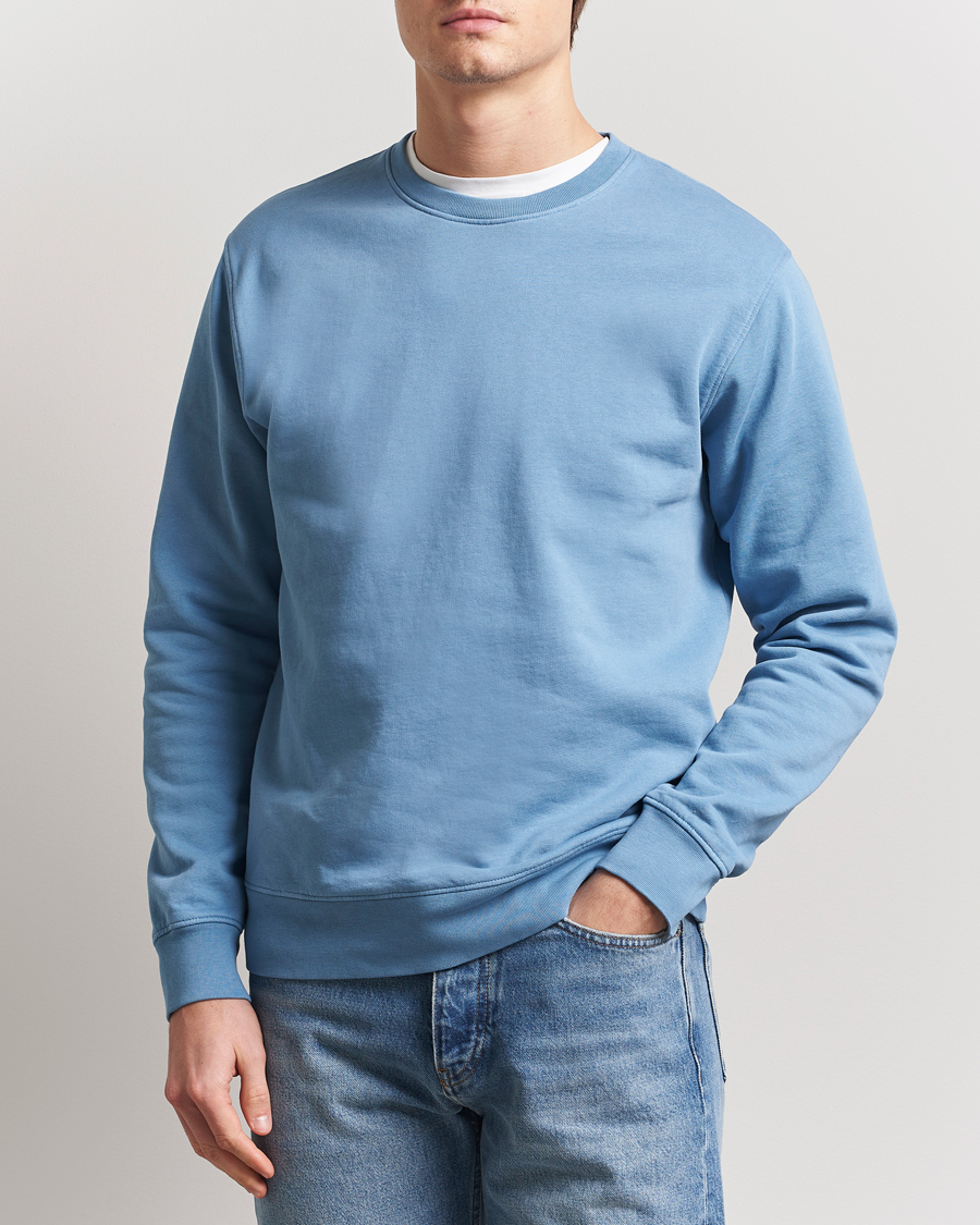 Herre | Gensere | Colorful Standard | Classic Organic Crew Neck Sweat Seaside Blue