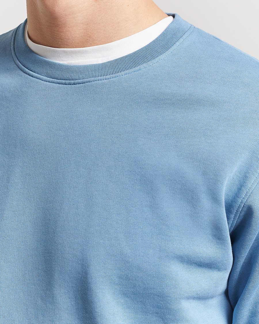 Herre | Gensere | Colorful Standard | Classic Organic Crew Neck Sweat Seaside Blue