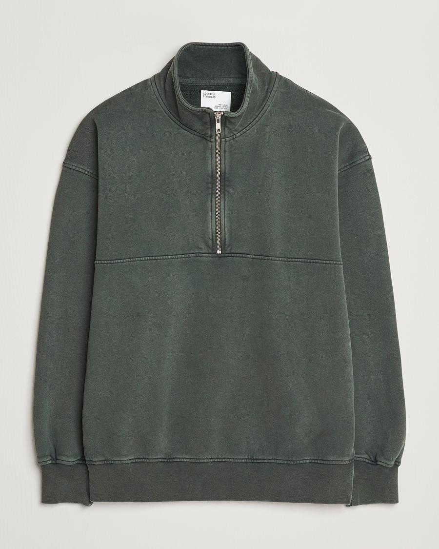 Herre | Gensere | Colorful Standard | Classic Organic Half-Zip Midnight Forest