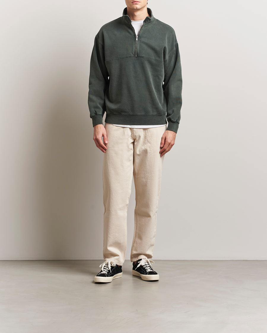 Herre | Gensere | Colorful Standard | Classic Organic Half-Zip Midnight Forest