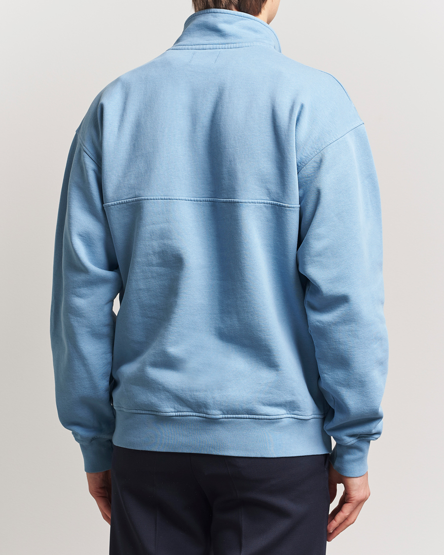 Herre | Gensere | Colorful Standard | Classic Organic Half-Zip Seaside Blue