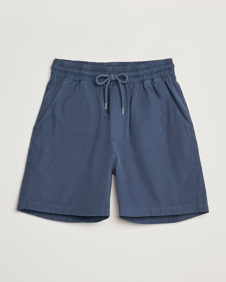 Herre | Shorts | Colorful Standard | Classic Organic Twill Drawstring Shorts Petrol Blue
