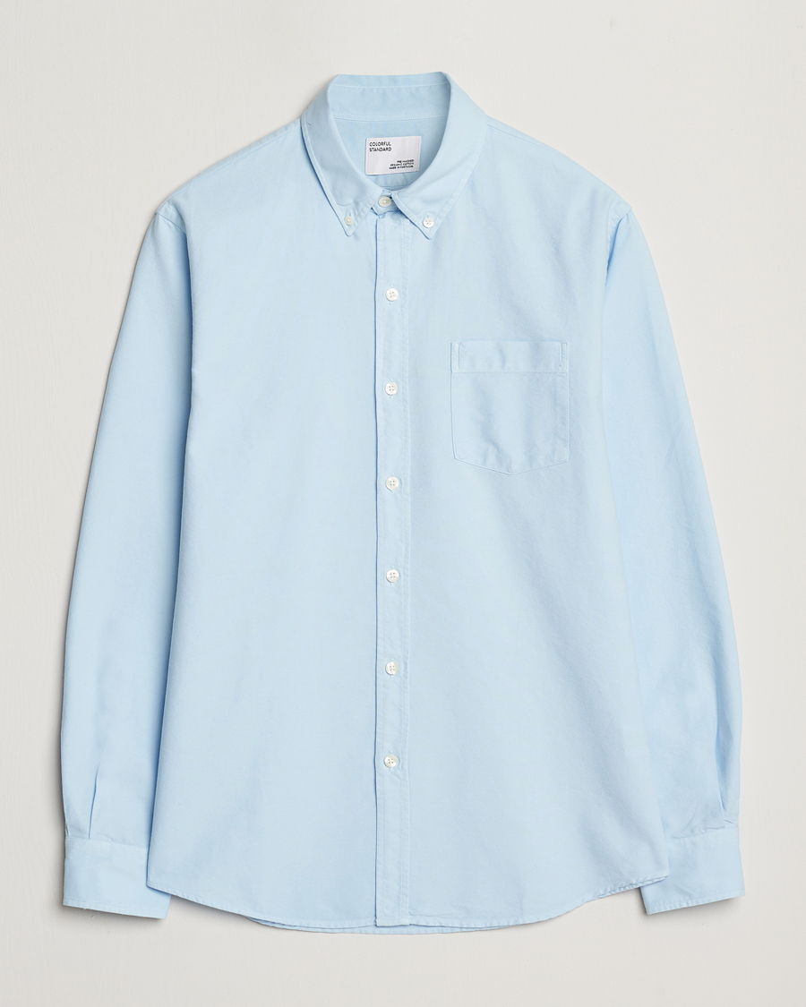 Herre | Skjorter | Colorful Standard | Classic Organic Oxford Button Down Shirt Polar Blue