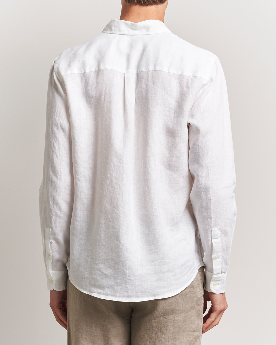 Herre | Skjorter | Colorful Standard | Garment Dyed Linen Shirt Optical White