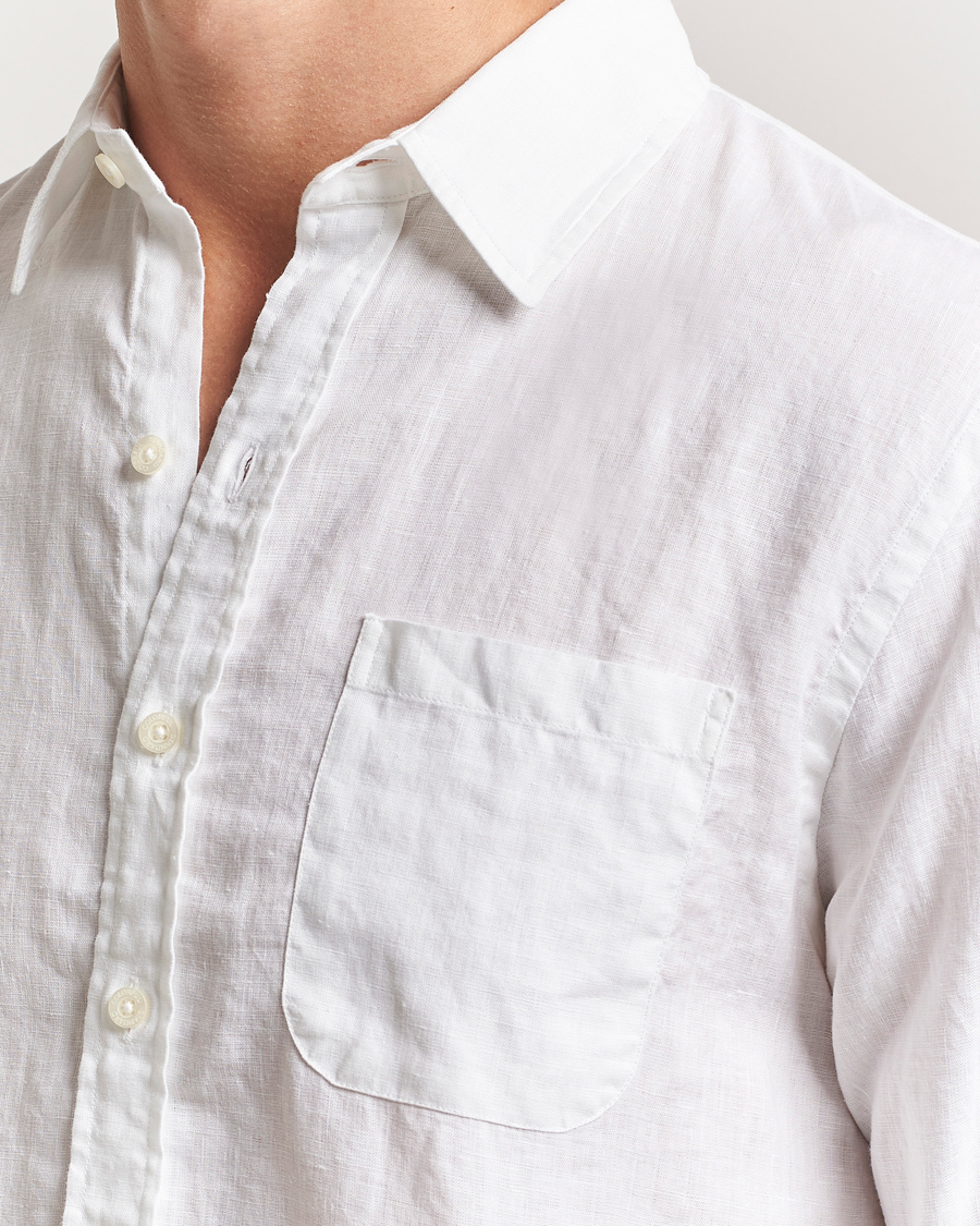 Herre | Skjorter | Colorful Standard | Garment Dyed Linen Shirt Optical White