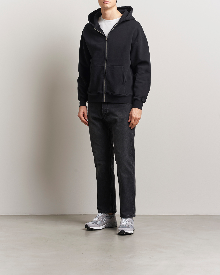 Herre | Gensere | Colorful Standard | Organic Full Zip Hoodie Deep Black