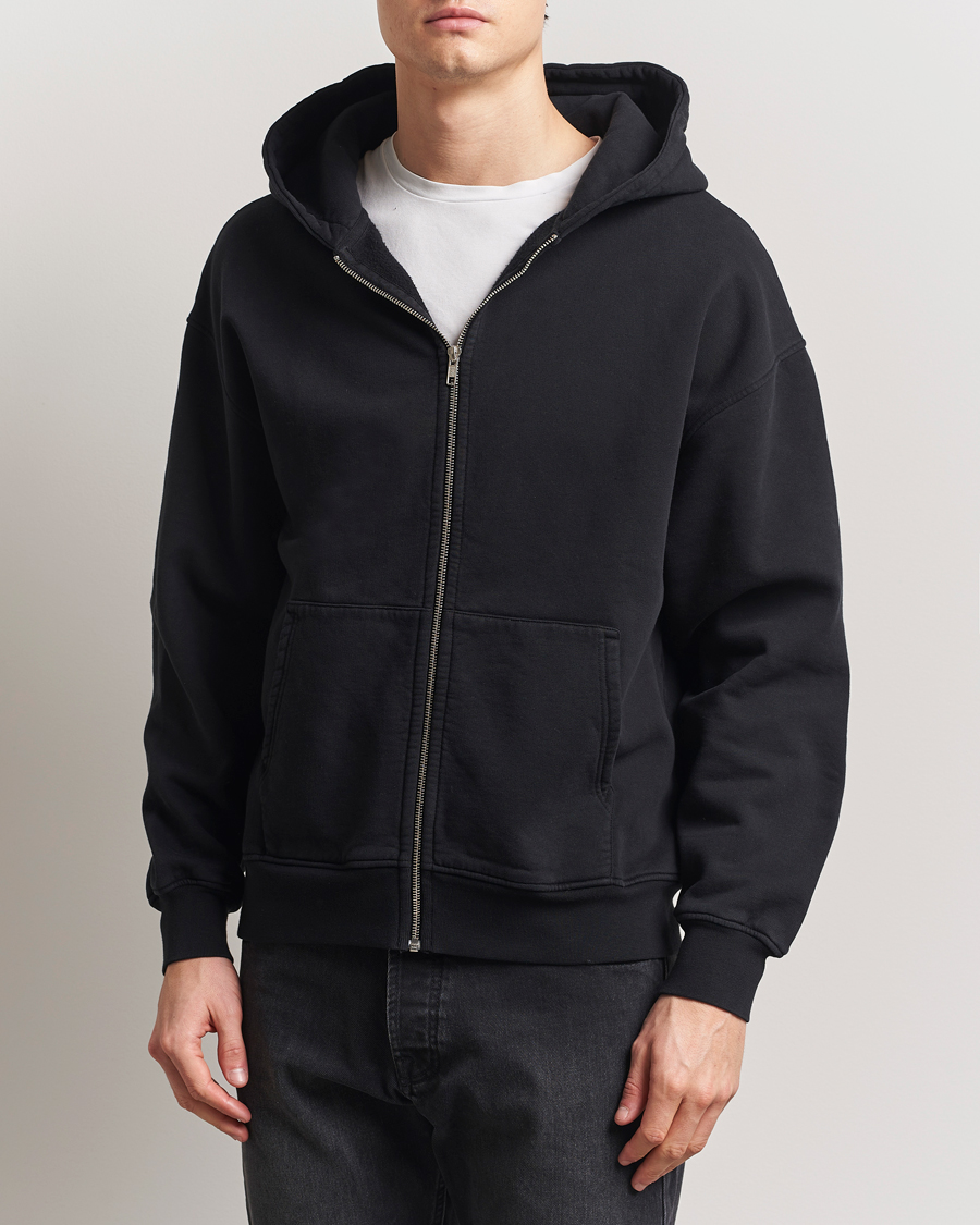 Herre | Gensere | Colorful Standard | Organic Full Zip Hoodie Deep Black