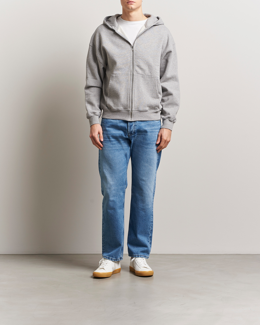 Herre | Gensere | Colorful Standard | Organic Full Zip Hoodie Heather Grey