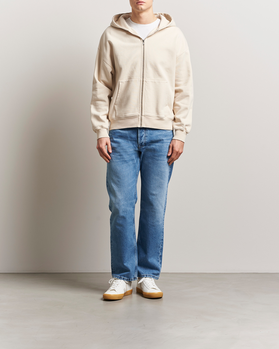 Herre | Gensere | Colorful Standard | Organic Full Zip Hoodie Ivory White