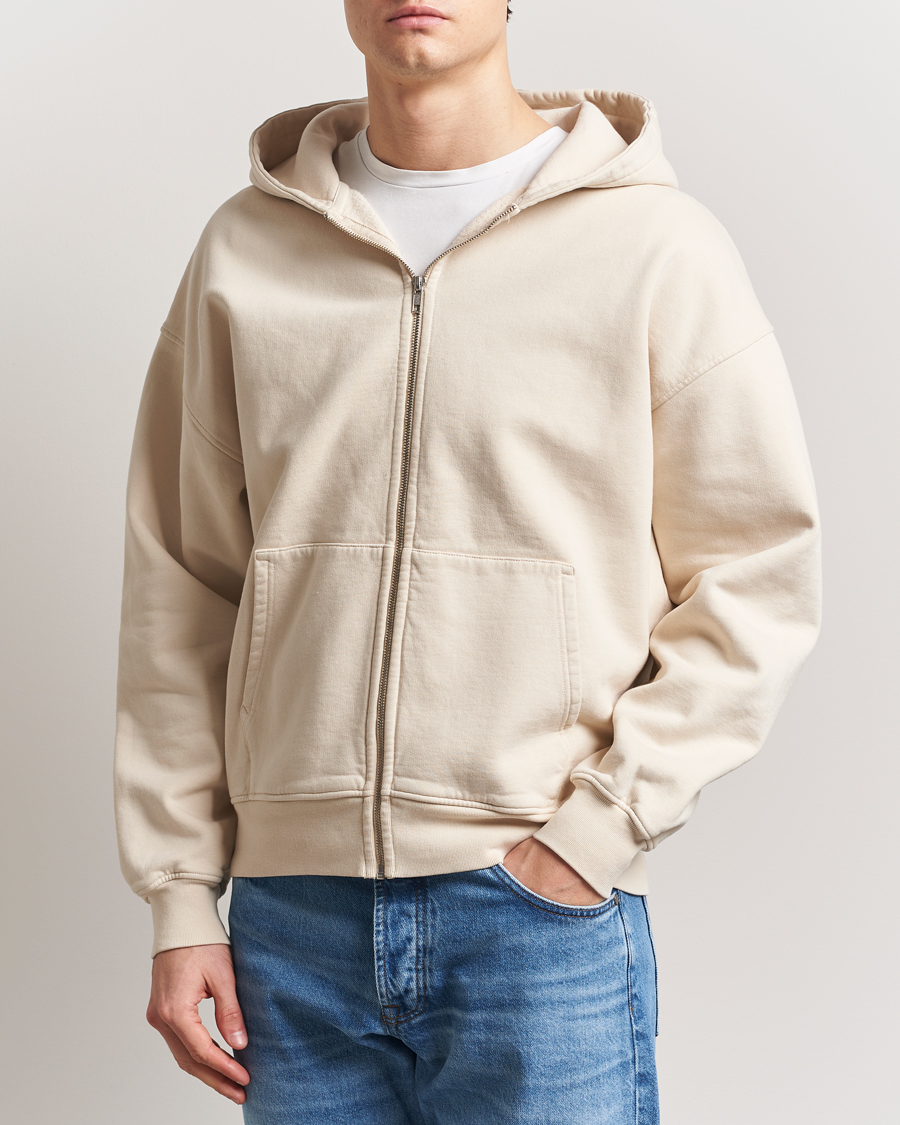 Herre | Gensere | Colorful Standard | Organic Full Zip Hoodie Ivory White