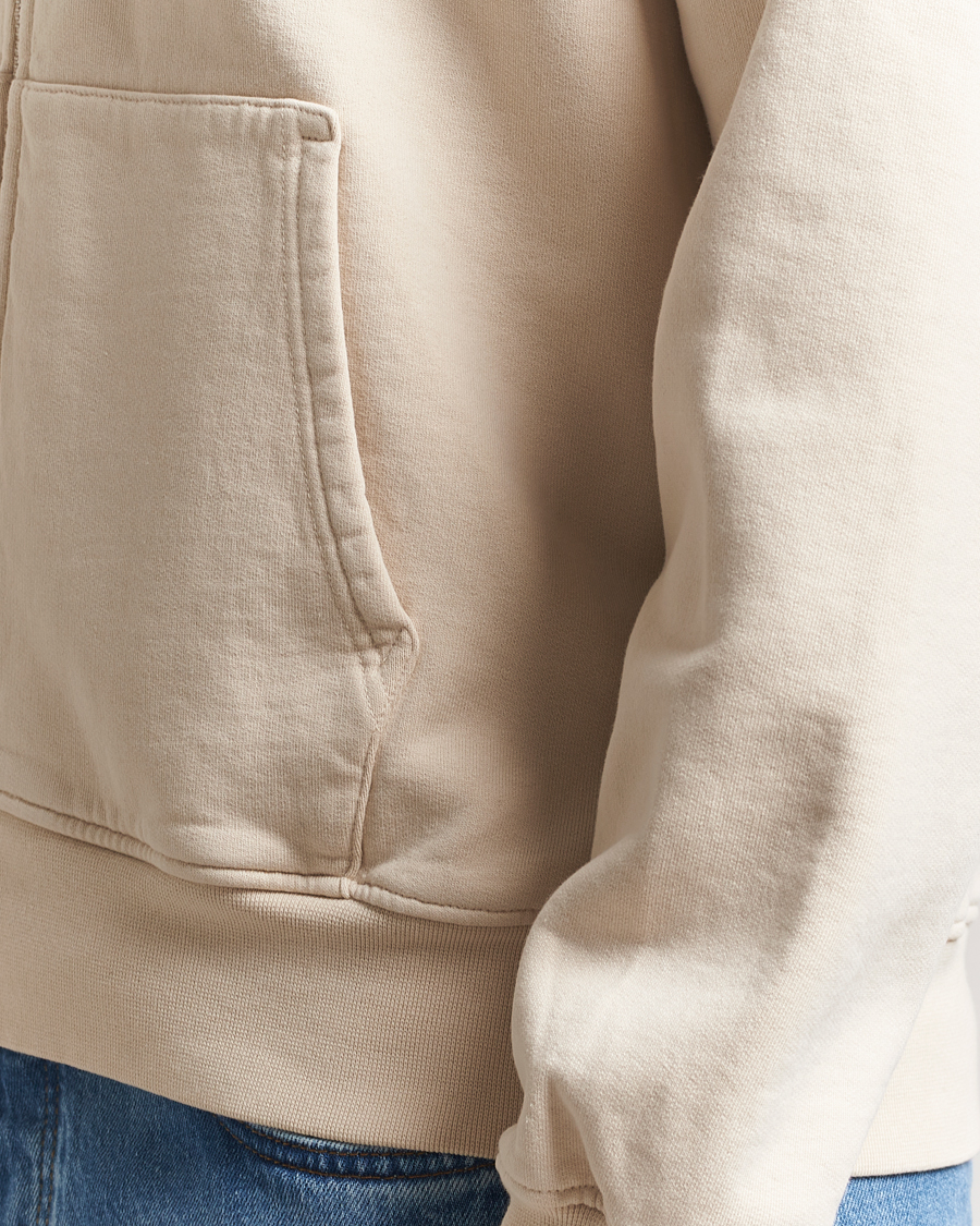 Herre | Gensere | Colorful Standard | Organic Full Zip Hoodie Ivory White