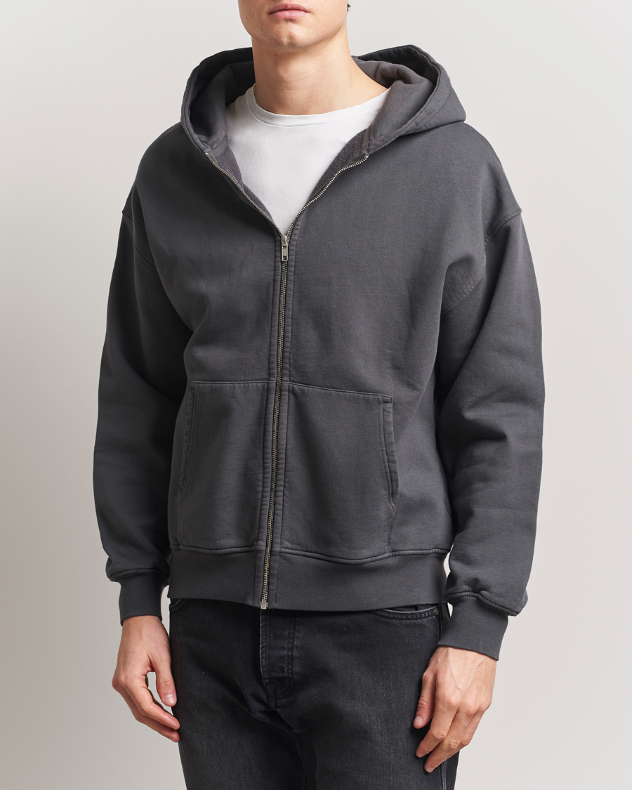 Herre | Gensere | Colorful Standard | Organic Full Zip Hoodie Lava Grey