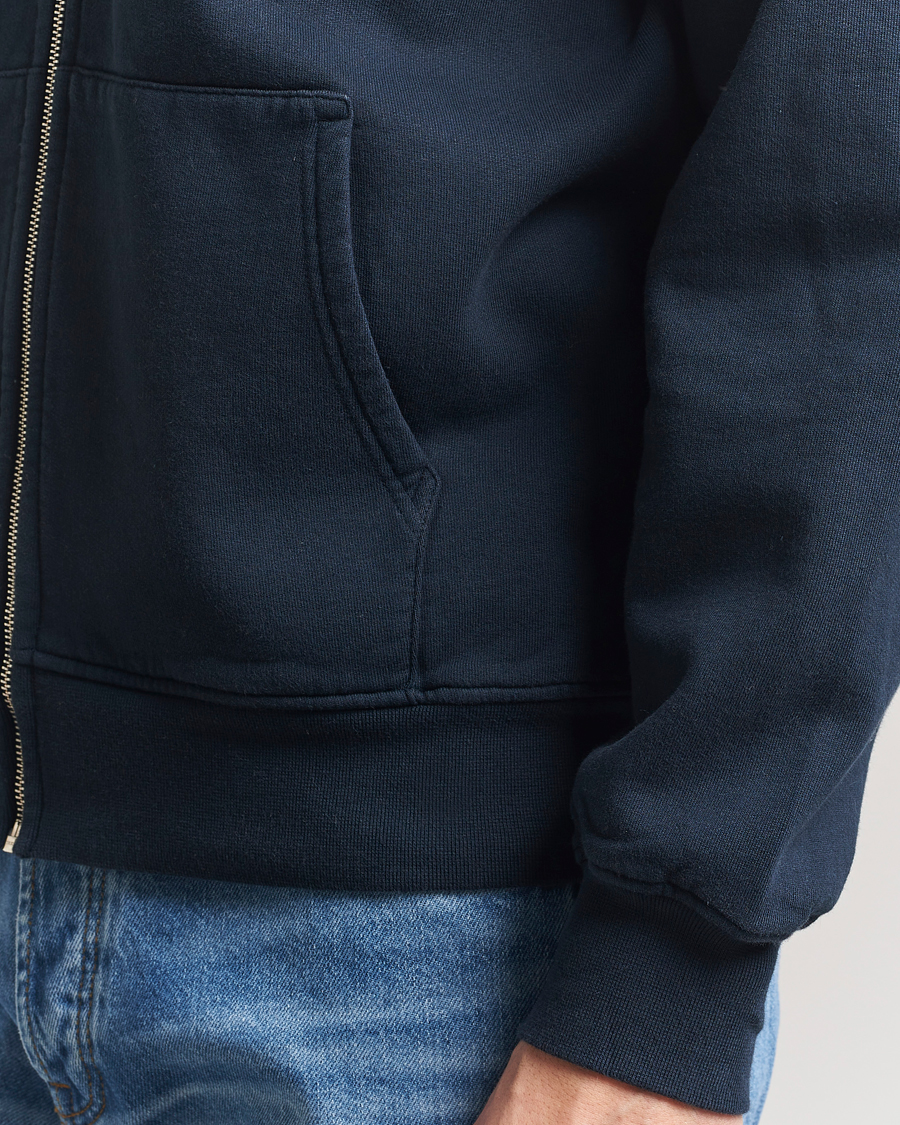 Herre | Gensere | Colorful Standard | Classic Organic Full Zip Hoodie Navy Blue