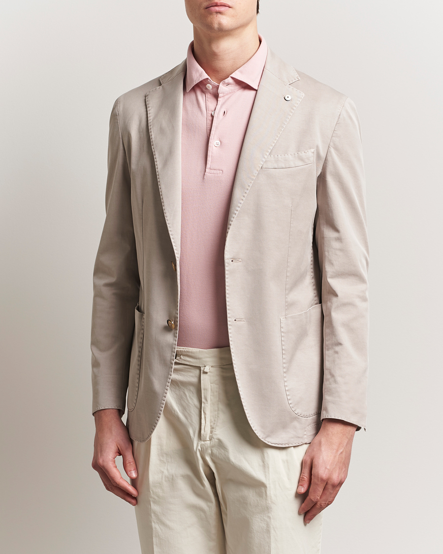 Herre | Dressjakker | L.B.M. 1911 | Jack Regular Fit Cotton Stretch Blazer Beige