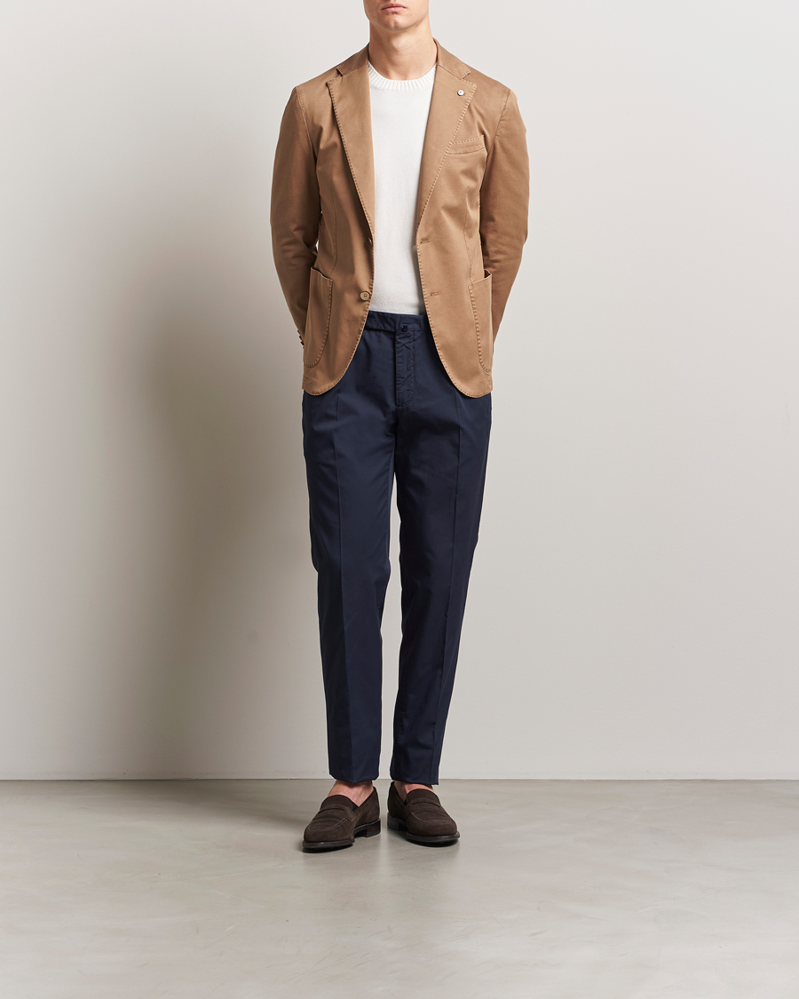Herre | Dressjakker | L.B.M. 1911 | Jack Regular Fit Cotton Stretch Blazer Taupe