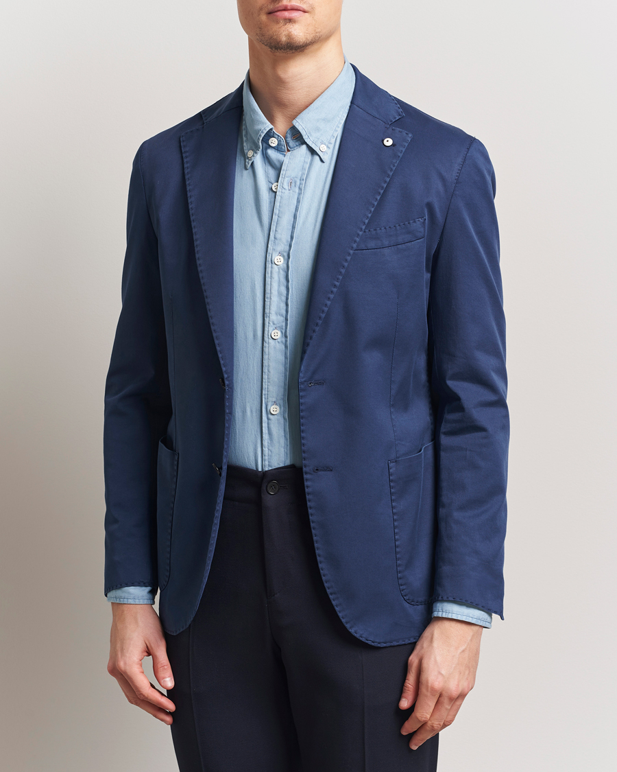 Herre | Dressjakker | L.B.M. 1911 | Jack Regular Fit Cotton Stretch Blazer Navy